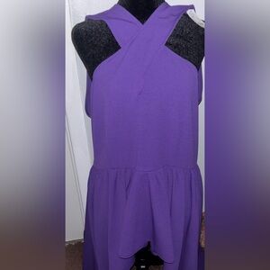 New York & Company Deep Purple Top - XL